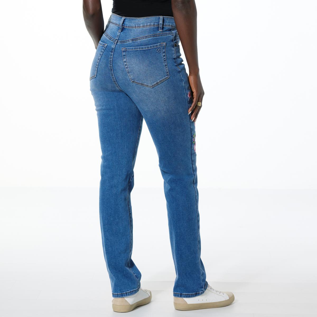 90s logo-appliqué straight-leg Jeans  Blue